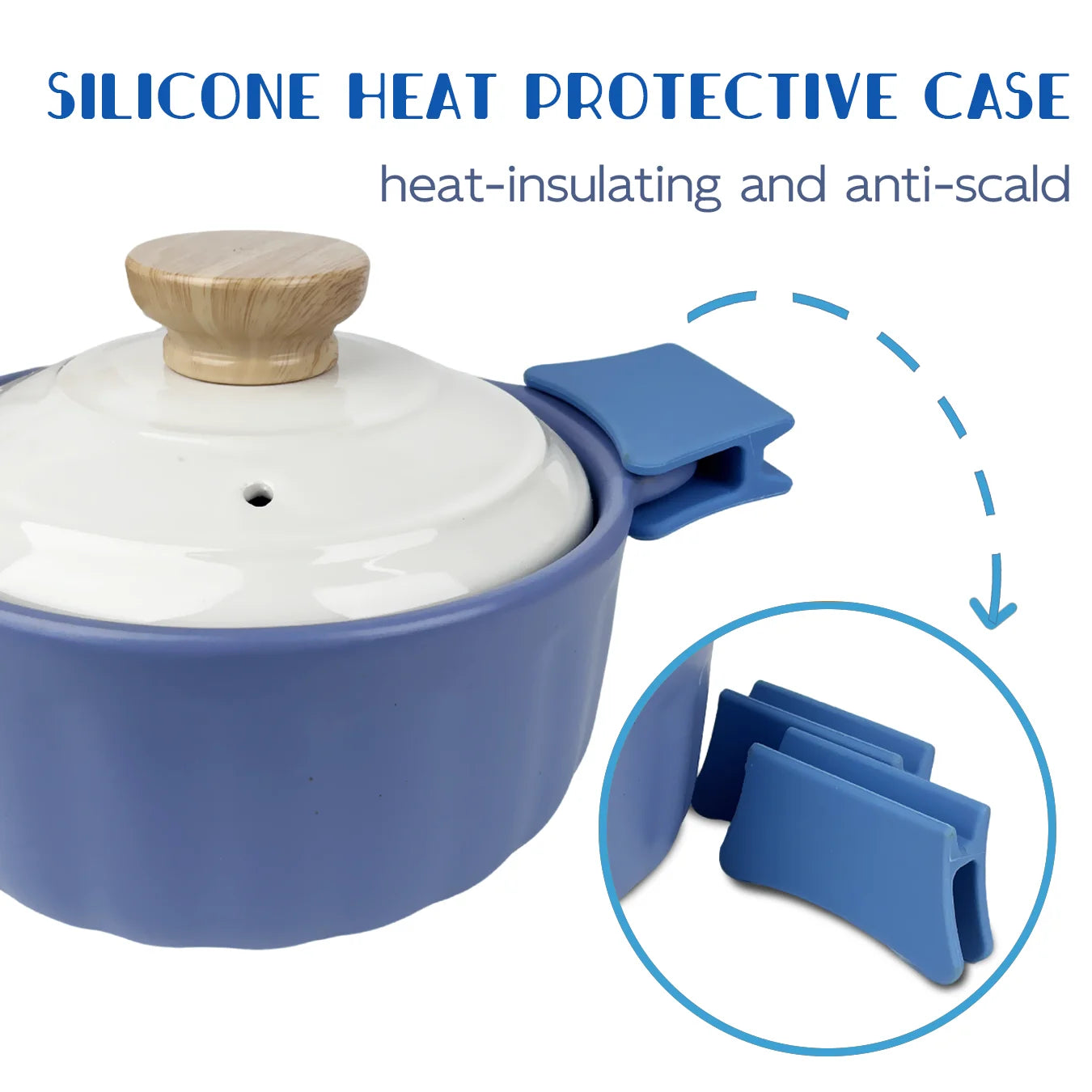 2.8L Stew Pot Casserole Ceramic Saucepan High Temperature Resistant Home Kitchen Cooking Pot Suitable for 3-5 Person Gas Cooker