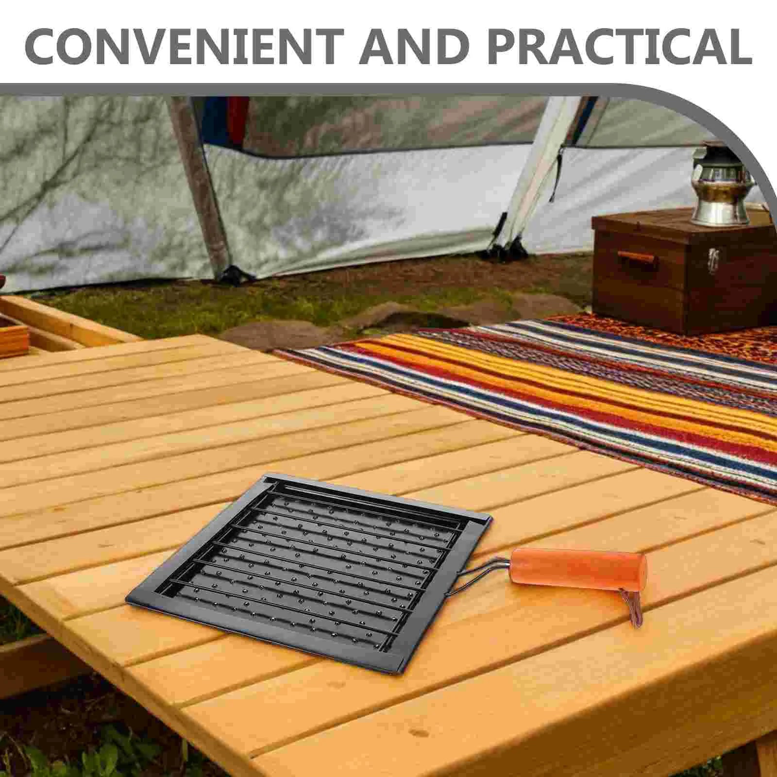 Barbecue Tool Camp Stove Toaster Folding Kitchen Gadget Set Stainless Steel Tortilla
