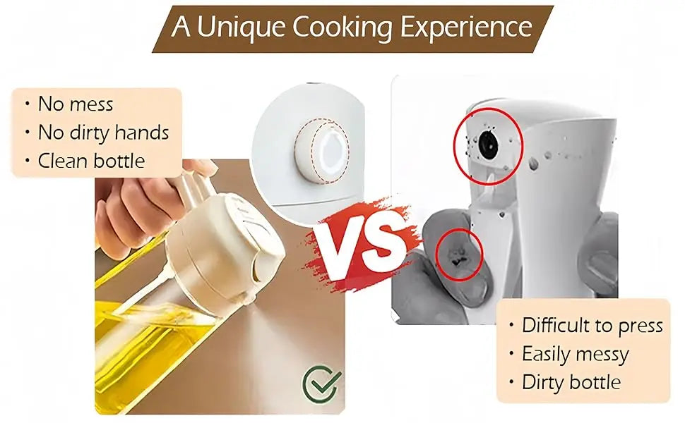 Kitchen Oil Spray Bottle Cooking Olive Oil Sprayer 200/300/500ML Pneumatic Spray Bottle Fitness Barbecue Spray Oil Dispenser