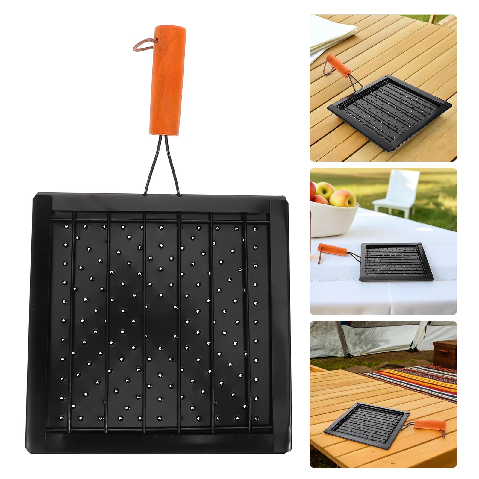 Barbecue Tool Camp Stove Toaster Folding Kitchen Gadget Set Stainless Steel Tortilla