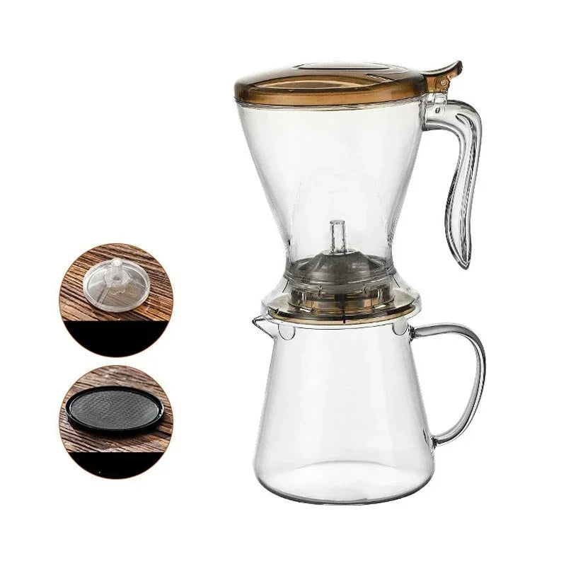 Large-capacity Coffee Filter Cup Tea Infuser Reusable Hand Brew Drip Coffee Tool Tea Tools with Lid Espresso Pot  Ice Drinkware