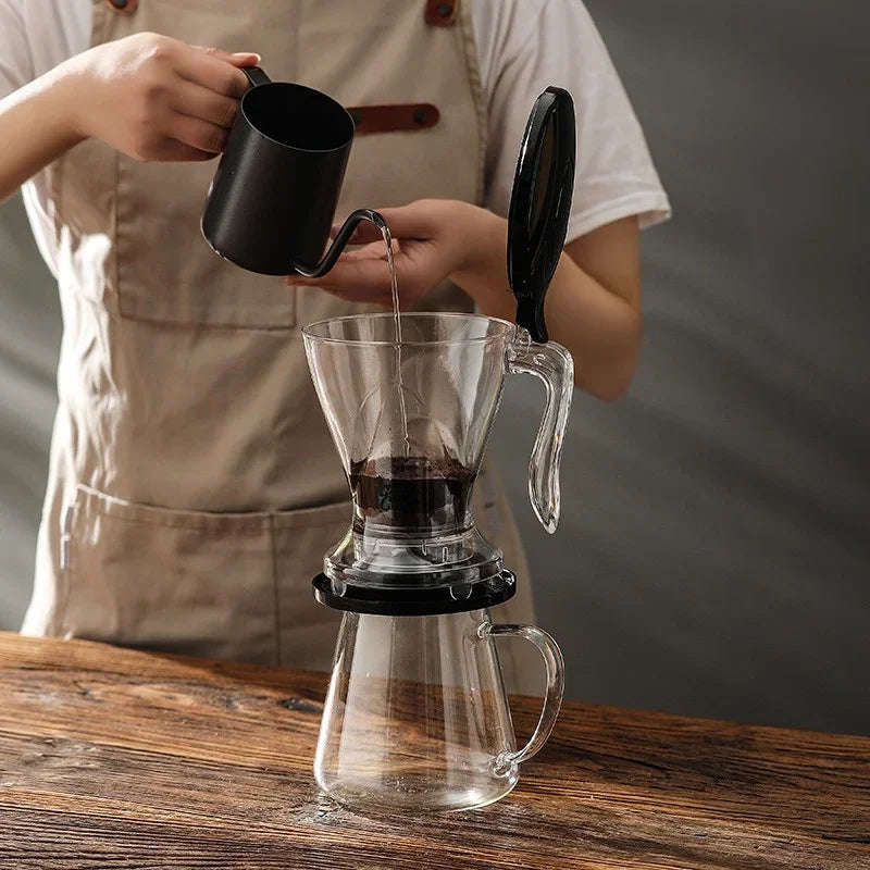 Large-capacity Coffee Filter Cup Tea Infuser Reusable Hand Brew Drip Coffee Tool Tea Tools with Lid Espresso Pot  Ice Drinkware