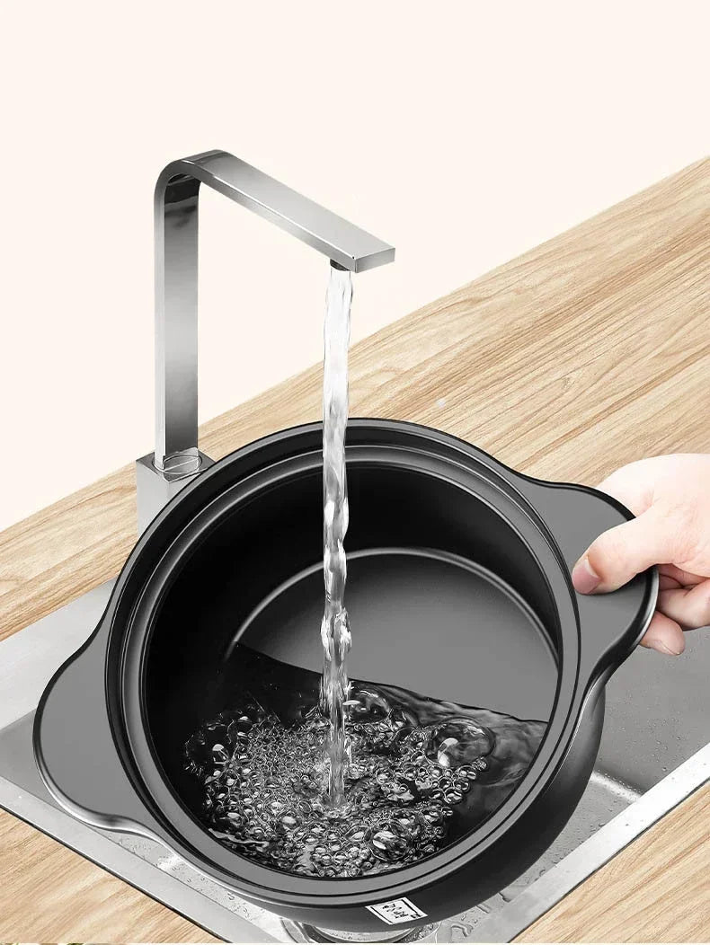 3.3L Stew Pot Casserole Ceramic Saucepan High Temperature Resistant Cooking Pan Gas Electric Stove Cooker for Kitchen Crock Pots