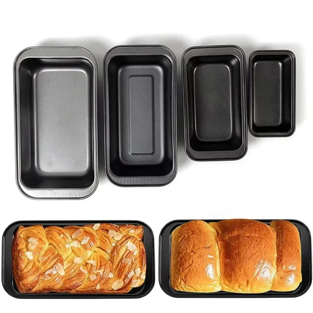 450G Loaf Pan Non-Stick Heat resistant Carbon Steel Toast Bread Mold for Homemade DIY Baking Bread Cake Brownies Mini Toast Box