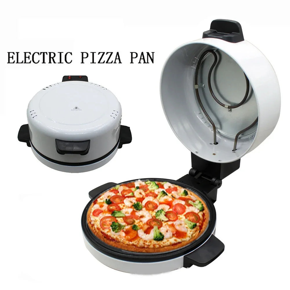Electric Pizza Maker, Portable Electric Toaster, Stainless Steel Oven, Non-Stick Handle Cold Touch Handle, Toast Steak Bread