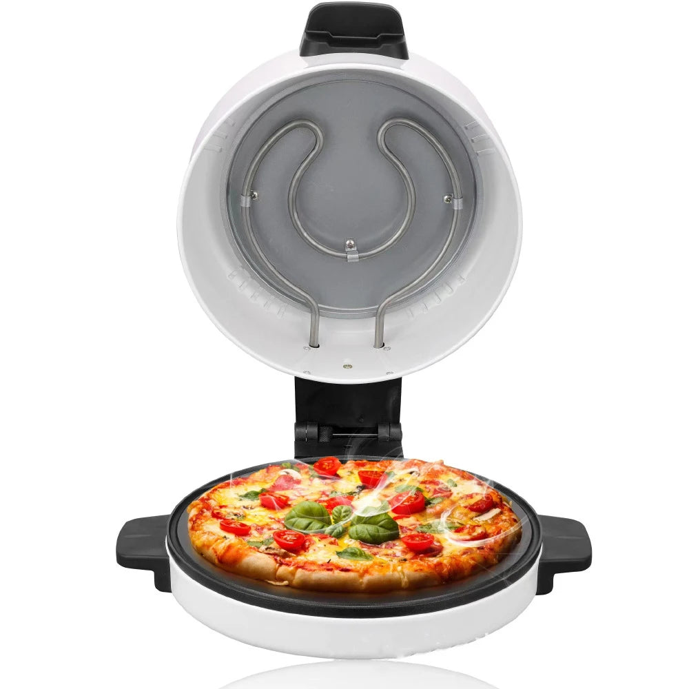 Electric Pizza Maker, Portable Electric Toaster, Stainless Steel Oven, Non-Stick Handle Cold Touch Handle, Toast Steak Bread