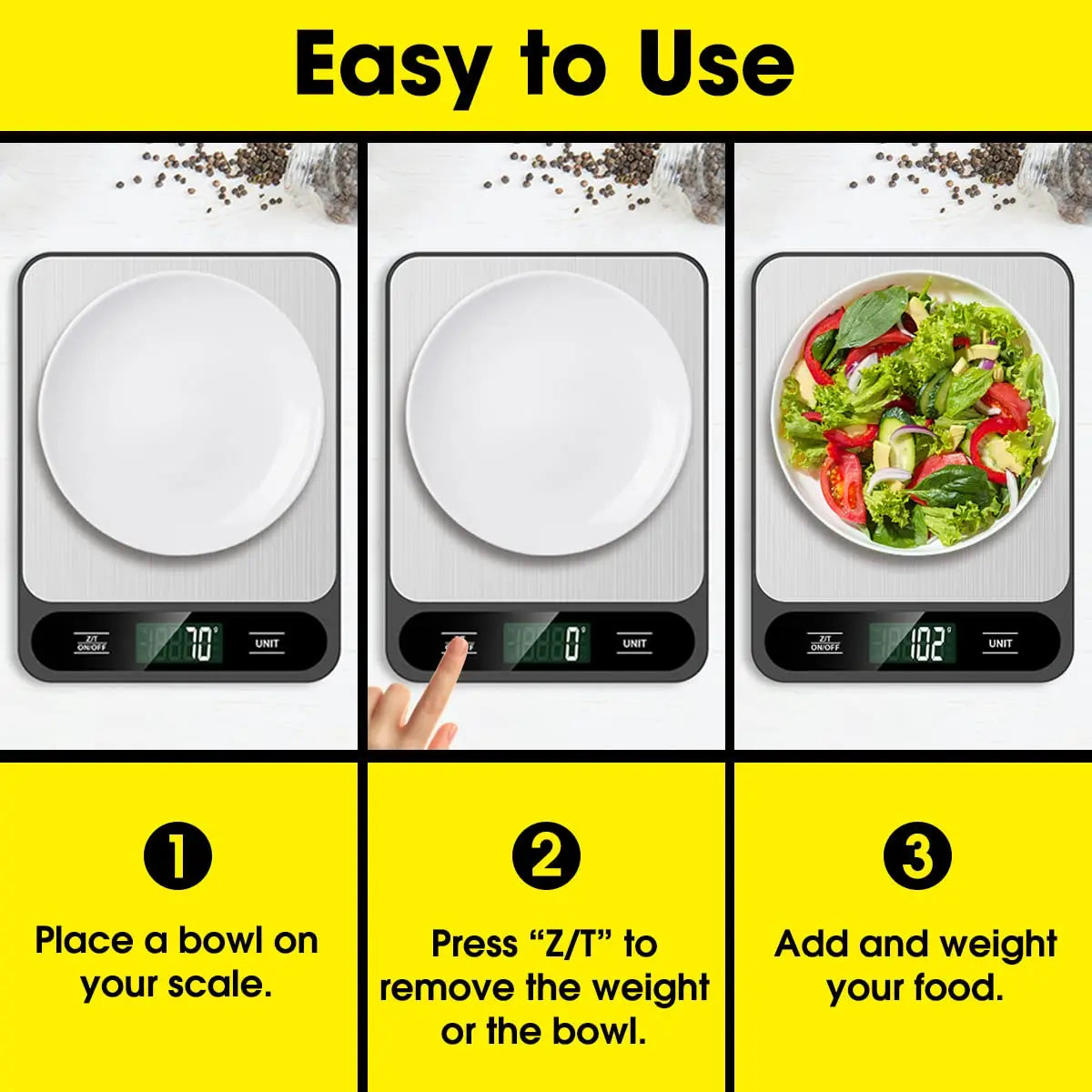 Kitchen Scale Electronic Scale Baking Food Gram Measuring Scale Kitchen Electronic Scale Food Weighing Device Commercial Scale