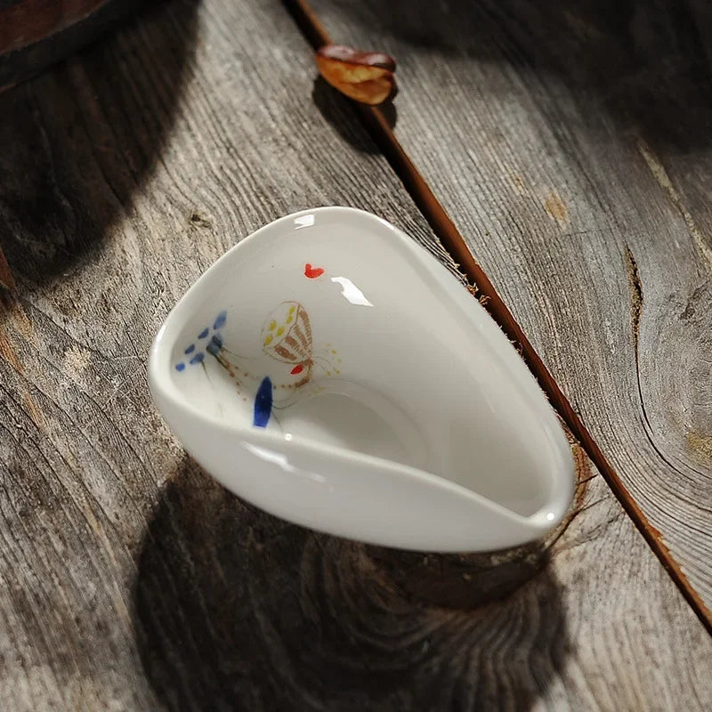 coffee and tea tools ceramic tea scoops ceramic accessories chinese kung fu tea set