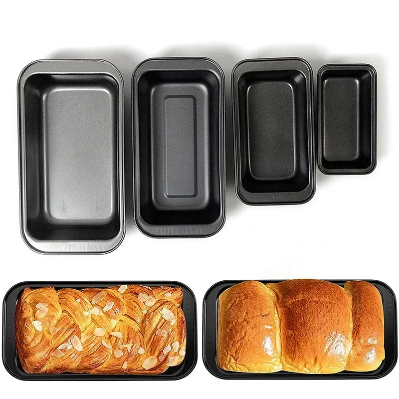 450G Loaf Pan Non-Stick Heat resistant Carbon Steel Toast Bread Mold for Homemade DIY Baking Bread Cake Brownies Mini Toast Box