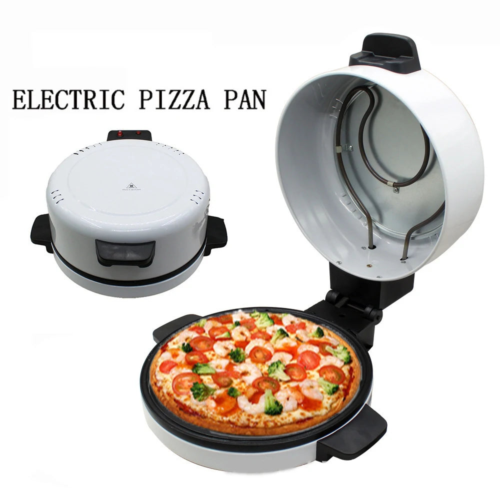 Electric Pizza Maker, Portable Electric Toaster, Stainless Steel Oven, Non-Stick Handle Cold Touch Handle, Toast Steak Bread