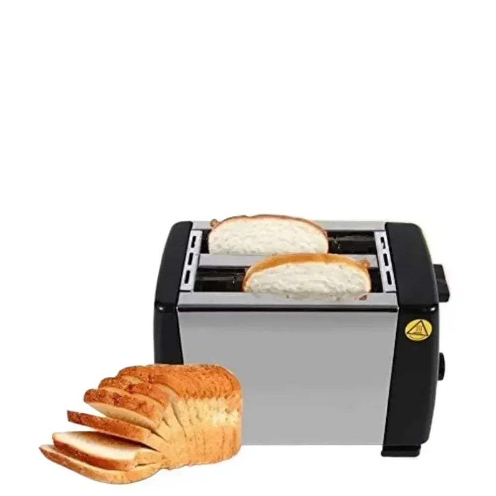 Home toaster 2 stainless steel buns with wider slots toaster, electric toaster for waffles