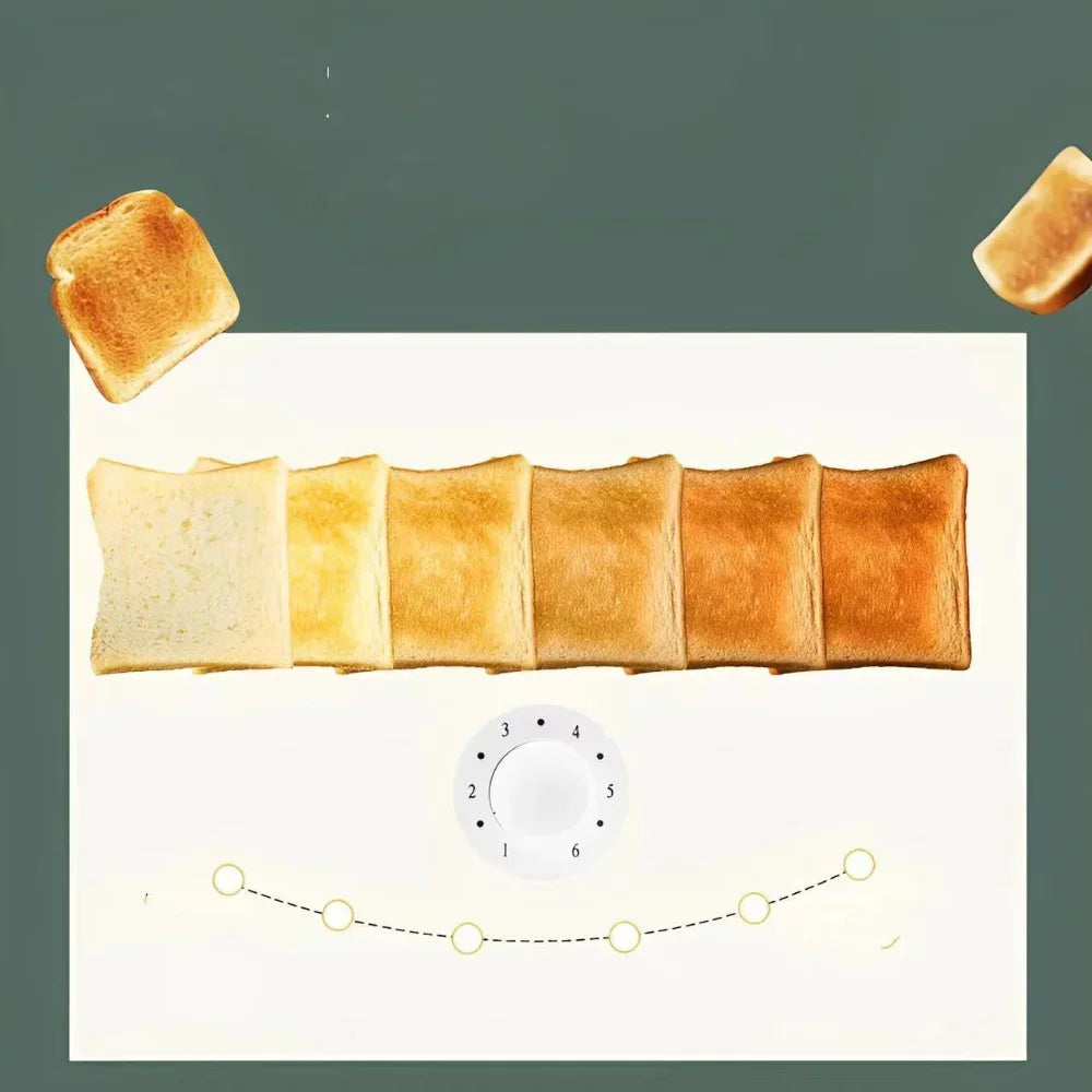 Toaster 1PC Stainless Steel Toaster Oven Double Sided Bake Heated Toast Sandwich Home Automatic Breakfast Machine