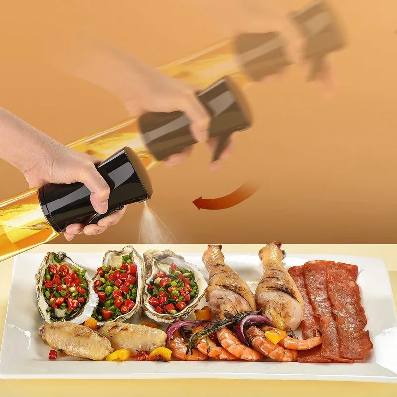 200/300/500ml Oil Spray Bottle BBQ Cooking Olive Oil Sprayer Kitchen Baking Oil Spray Empty Bottle Vinegar Bottle Oil Dispenser