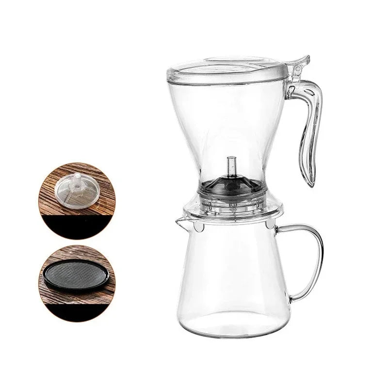 Large-capacity Coffee Filter Cup Tea Infuser Reusable Hand Brew Drip Coffee Tool Tea Tools with Lid Espresso Pot  Ice Drinkware