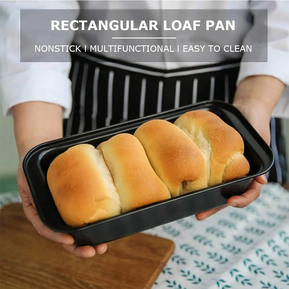 450G Loaf Pan Non-Stick Heat resistant Carbon Steel Toast Bread Mold for Homemade DIY Baking Bread Cake Brownies Mini Toast Box
