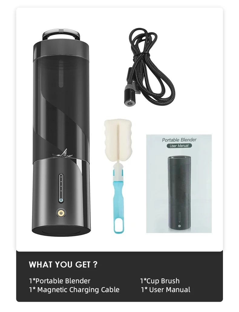 Portable Mixer Fresh Juicer Electric Mini Portable Blender For Smoothie and Shakes Multifunction Juice Maker Machine For Kitchen