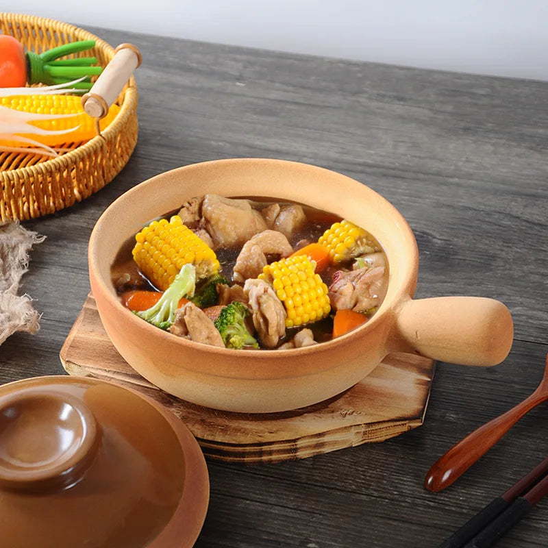 Casserole Dish Special High Temperature Resistant Belt Little Pan Rice Noodles Pot