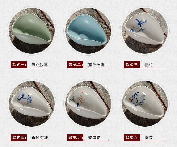 coffee and tea tools ceramic tea scoops ceramic accessories chinese kung fu tea set