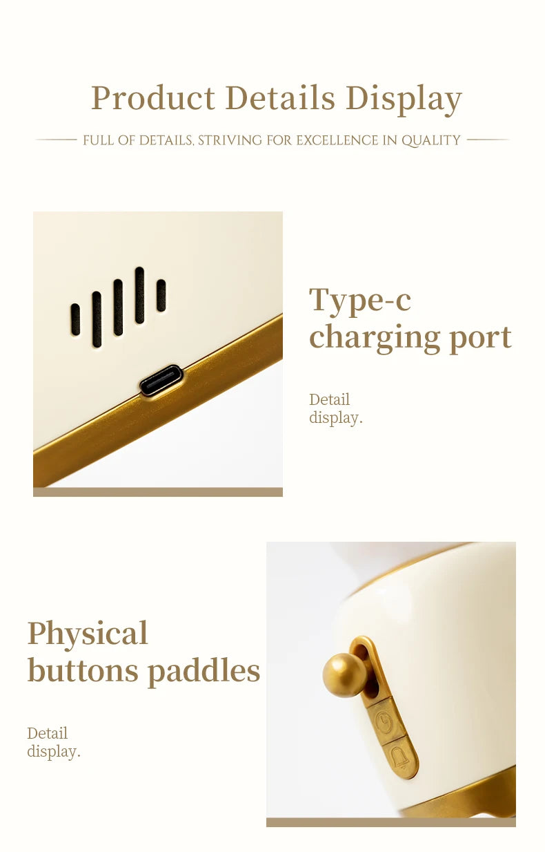 Toaster Night Light Alarm Clock Children Alarm Clock Bedside Luminous Clock Charging Bedroom Night Lamp Decoration Children Gift