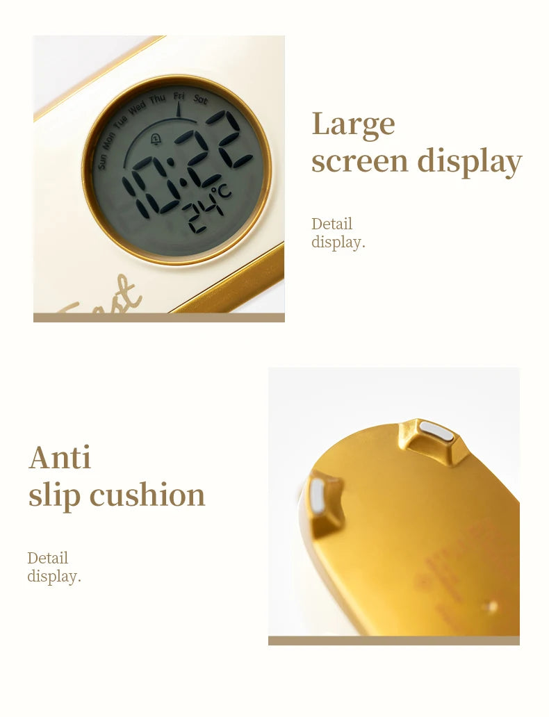 Toaster Night Light Alarm Clock Children Alarm Clock Bedside Luminous Clock Charging Bedroom Night Lamp Decoration Children Gift