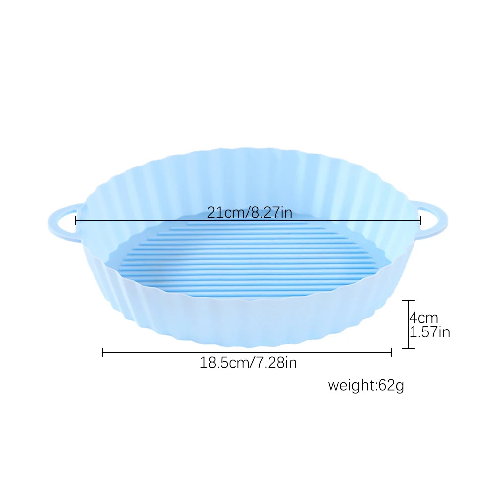 7 Cups Airfryer Silicone Muffin Pan Cupcake Mold for 3.5 to 5.8 L Air Fryer Accessories Non Stick Mini Cake Mould