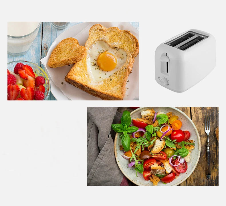 Electric Bread Toaster Automatic Breakfast Baking Machine Sandwiches Grill Oven Portable Household Bread Maker