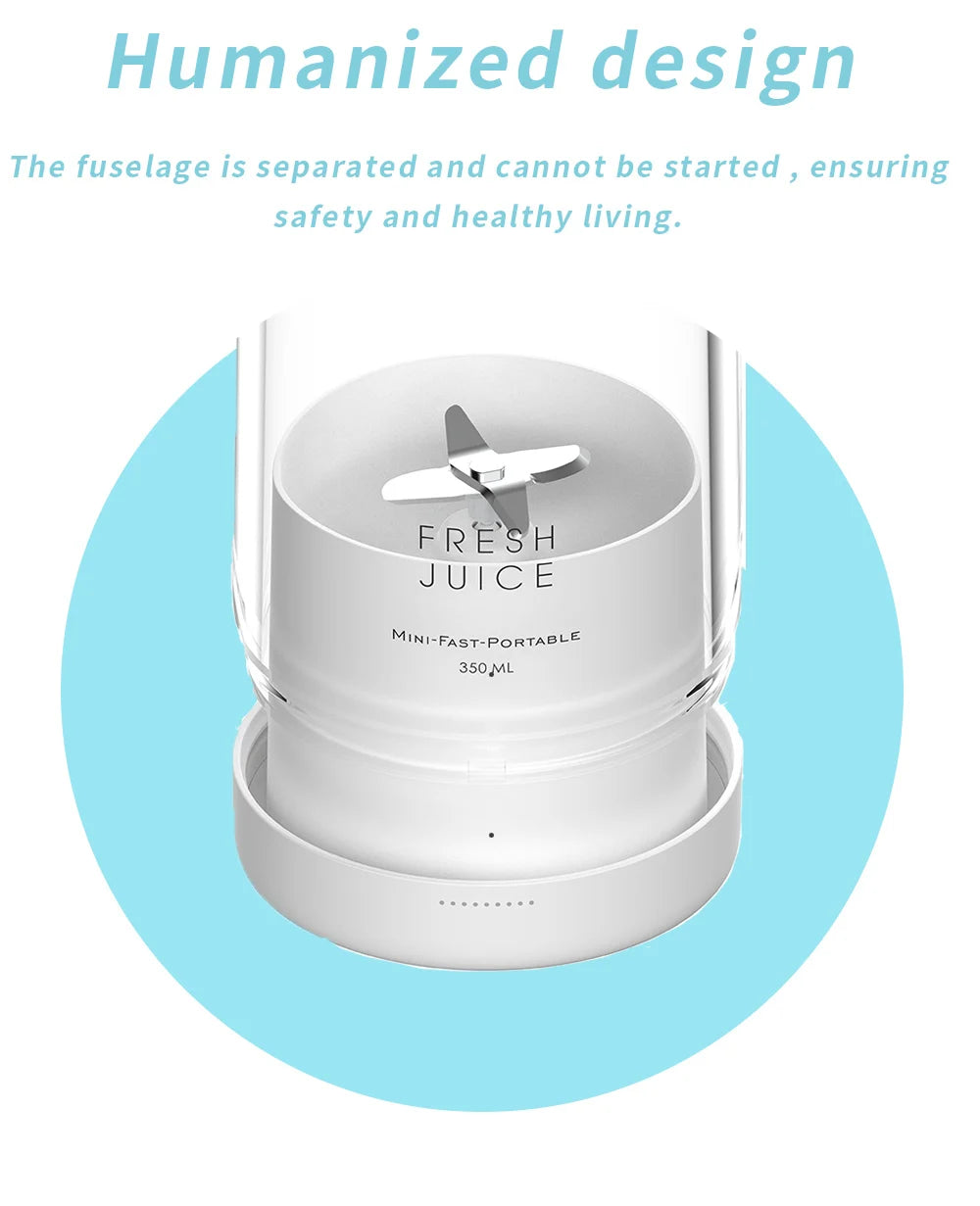 New Mini Portable Blender Electric Juicer Fruit Mixers Fruit Home Smoothies Mixer Multifunctional Juice Maker Machine Blender