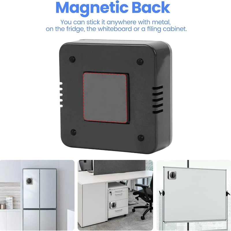 Kitchen Timers for Cooking, Chef Cooking Timer Clock Desk Timer  - Magnetic Backing Stainless Steel Body - Countdown Reminder