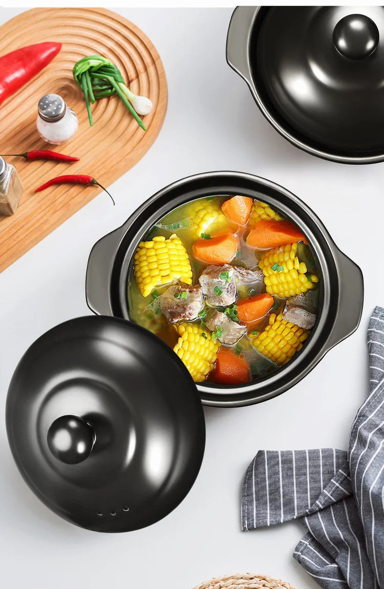Chinese Cookware Stew Pots Ceramic Casserole Non Stick Soup Pot Food Stewpan Cooking Kitchen Kitchenware