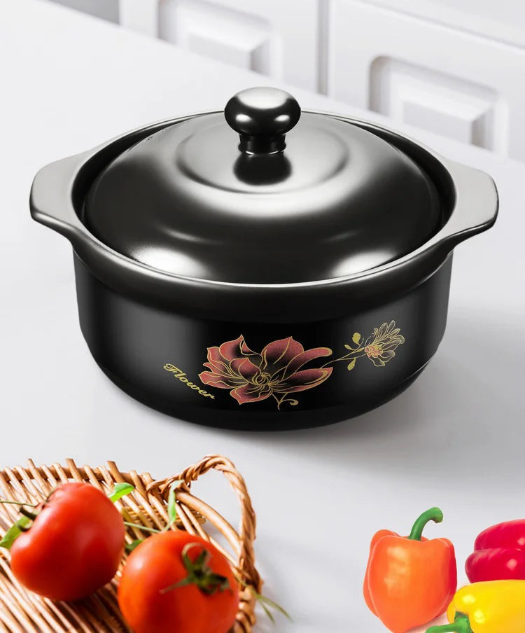 Chinese Cookware Stew Pots Ceramic Casserole Non Stick Soup Pot Food Stewpan Cooking Kitchen Kitchenware