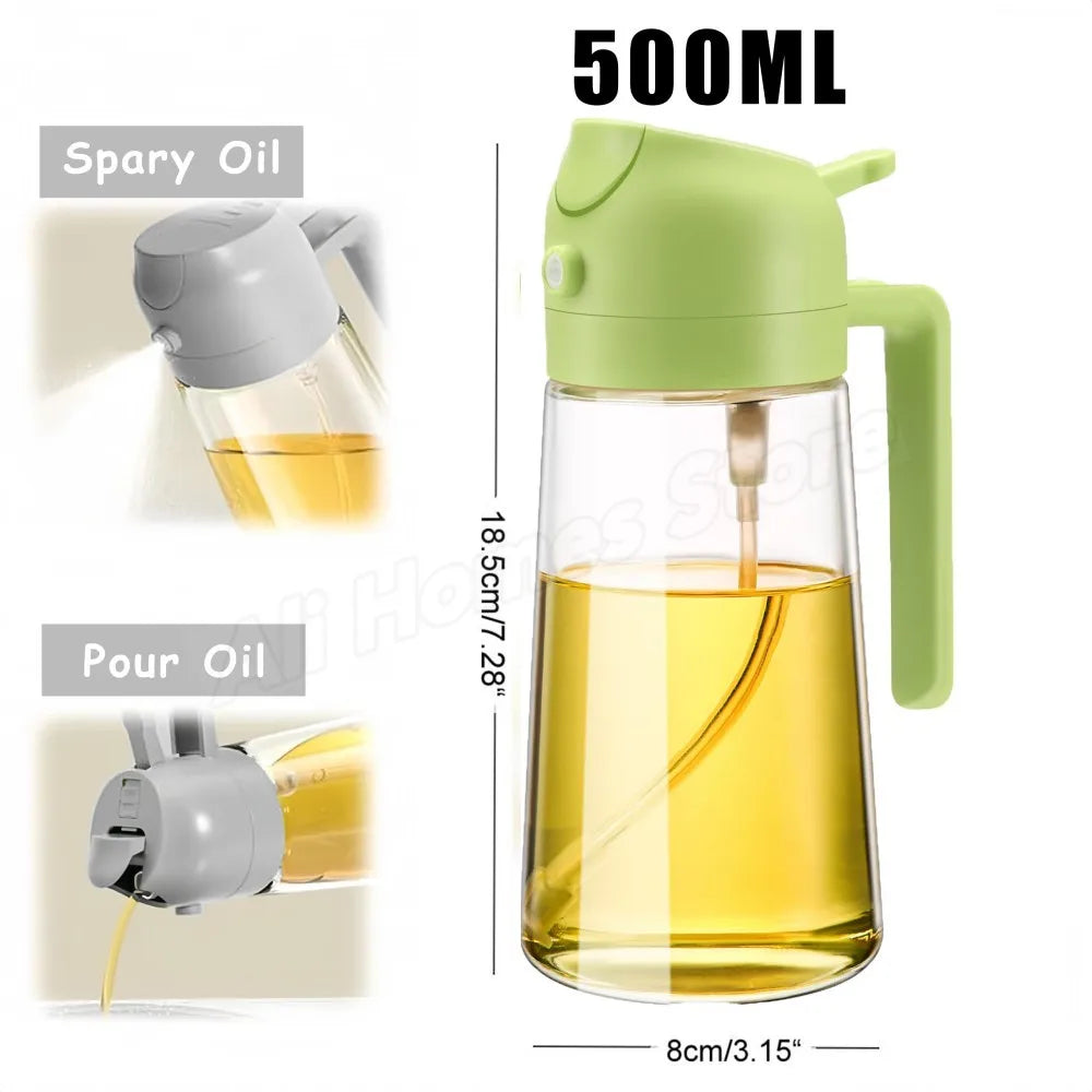 Kitchen Oil Spray Bottle Cooking Olive Oil Sprayer 200/300/500ML Pneumatic Spray Bottle Fitness Barbecue Spray Oil Dispenser