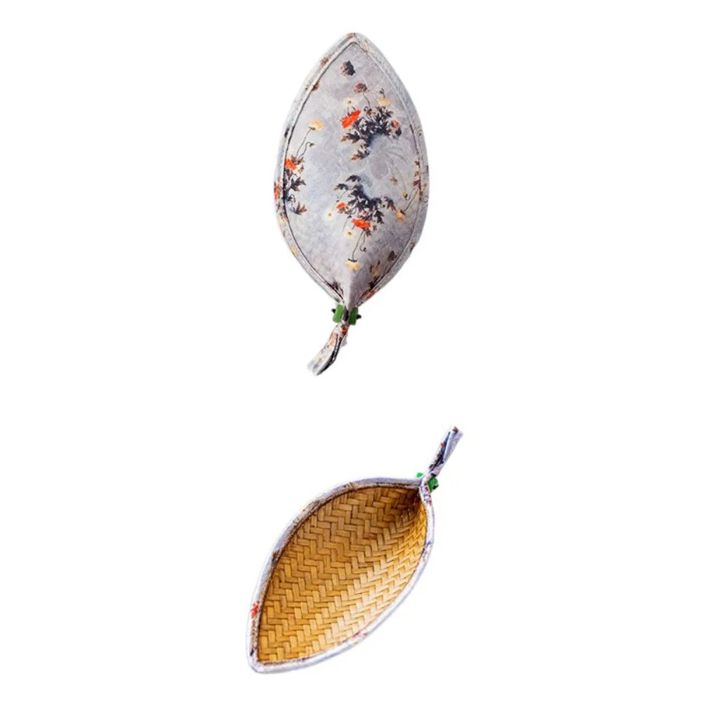 Tea Scoop Coffee Beans Dose Trays Bamboo Woven Cloud Yarn Bean Shovel Scoops Measure Tea Separator Vessel Espresso Kitchen Tools