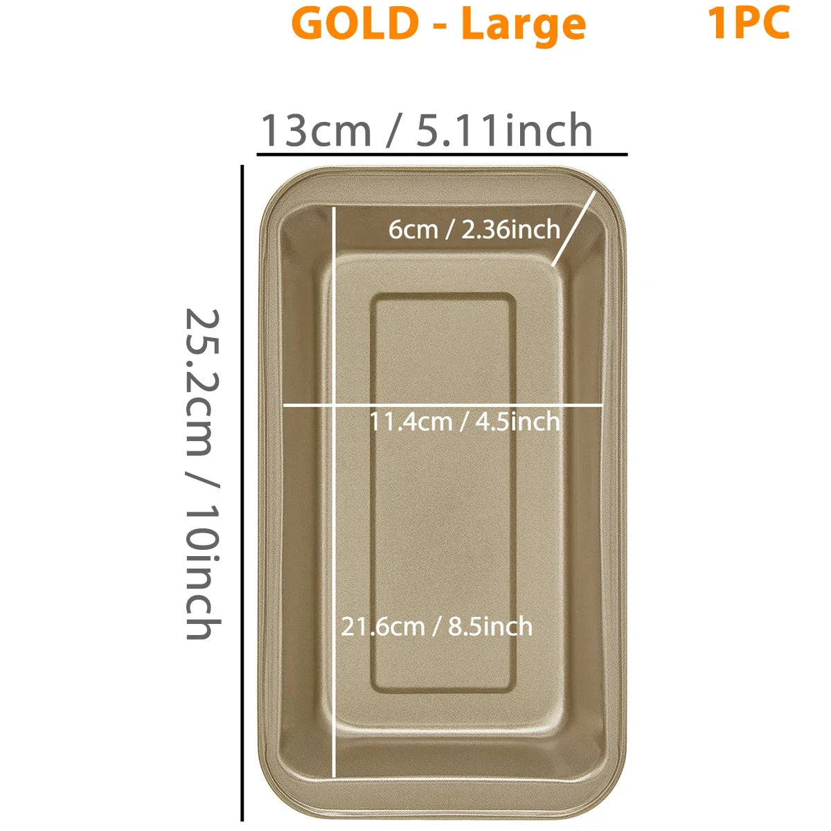 450G Loaf Pan Non-Stick Heat resistant Carbon Steel Toast Bread Mold for Homemade DIY Baking Bread Cake Brownies Mini Toast Box