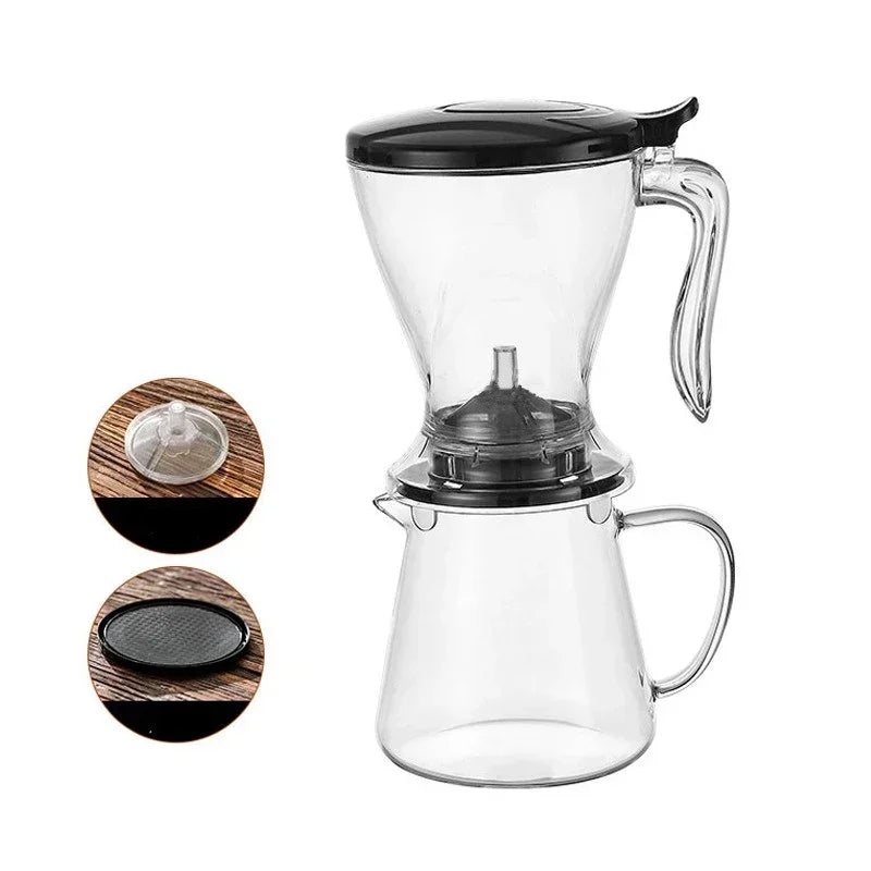 Large-capacity Coffee Filter Cup Tea Infuser Reusable Hand Brew Drip Coffee Tool Tea Tools with Lid Espresso Pot  Ice Drinkware