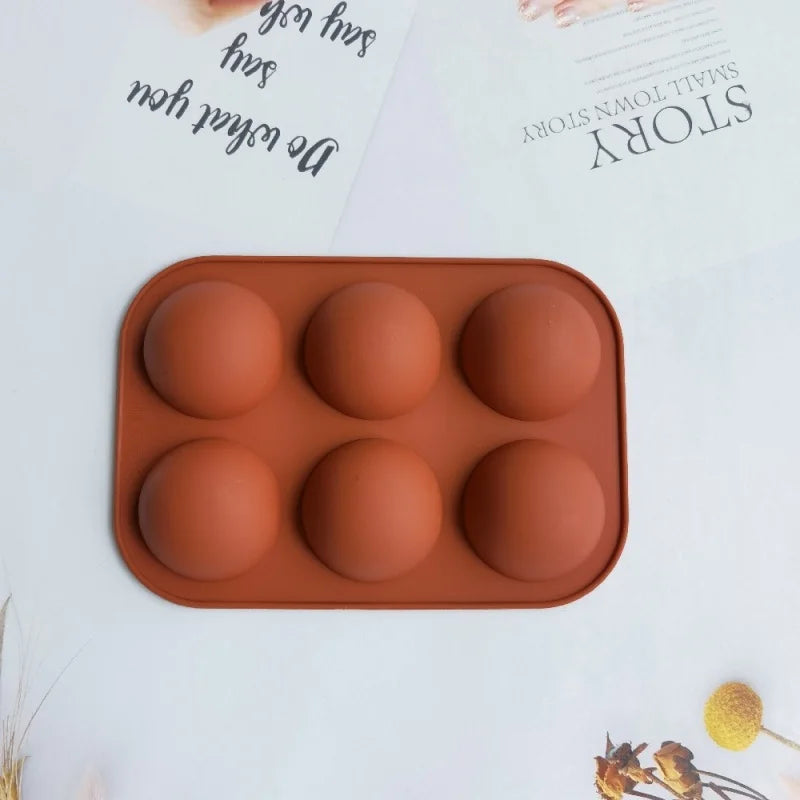 Semi Sphere Silicone Baking Mold for Baking 3D Bakeware Chocolate Half Ball Sphere Mold Cupcake Pan Cake DIY Muffin Kitchen Tool