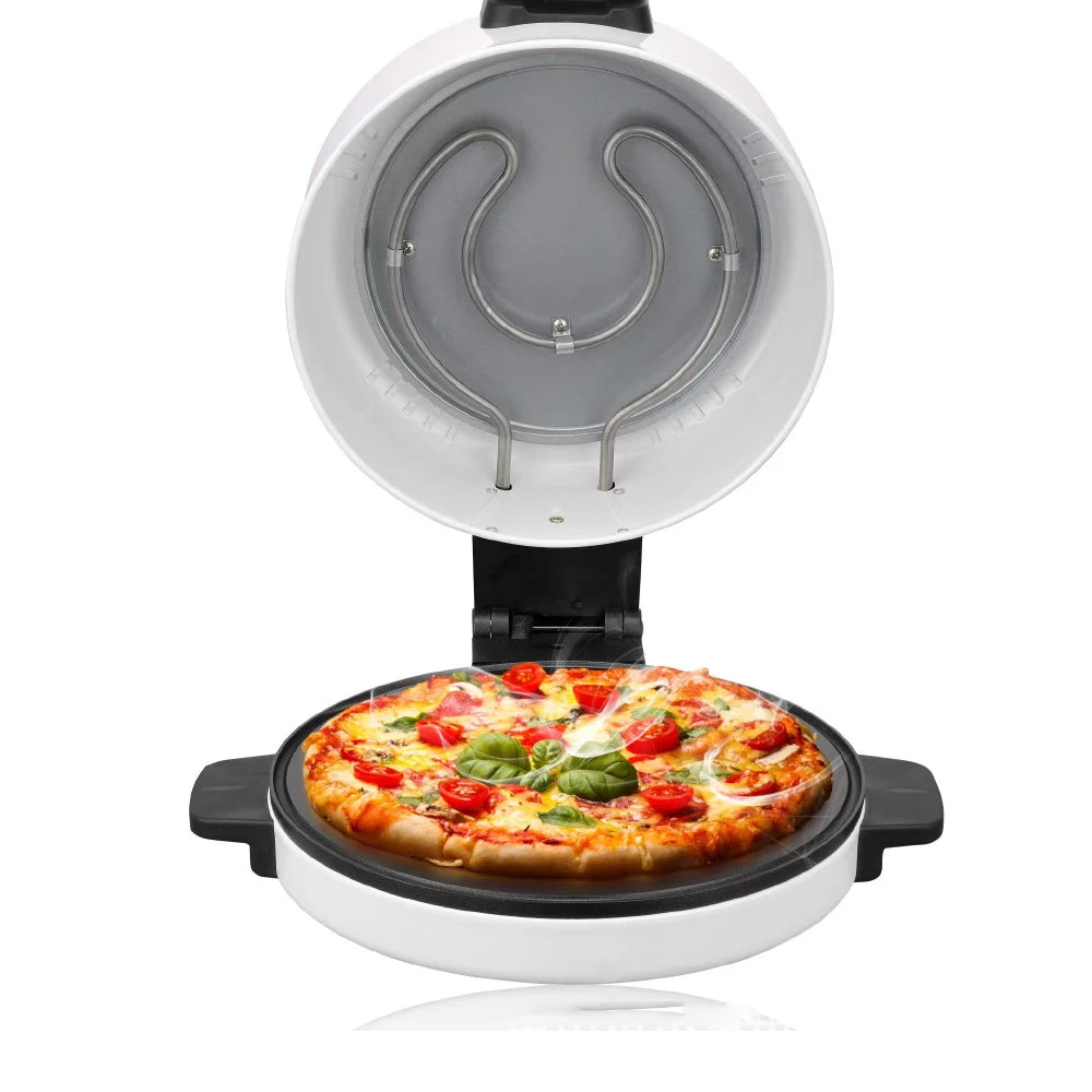 Electric Pizza Maker, Portable Electric Toaster, Stainless Steel Oven, Non-Stick Handle Cold Touch Handle, Toast Steak Bread