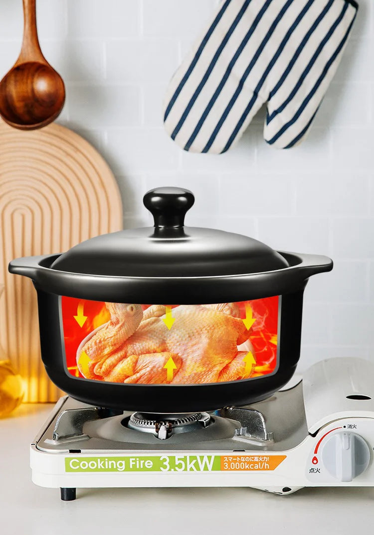 Chinese Cookware Stew Pots Ceramic Casserole Non Stick Soup Pot Food Stewpan Cooking Kitchen Kitchenware