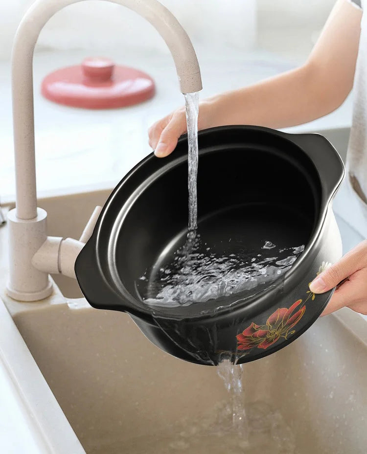 Chinese Cookware Stew Pots Ceramic Casserole Non Stick Soup Pot Food Stewpan Cooking Kitchen Kitchenware