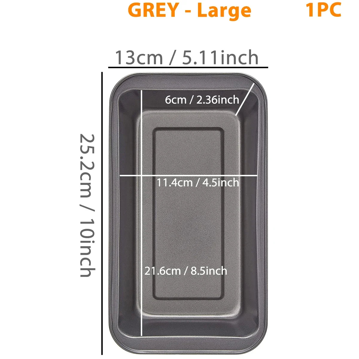 450G Loaf Pan Non-Stick Heat resistant Carbon Steel Toast Bread Mold for Homemade DIY Baking Bread Cake Brownies Mini Toast Box