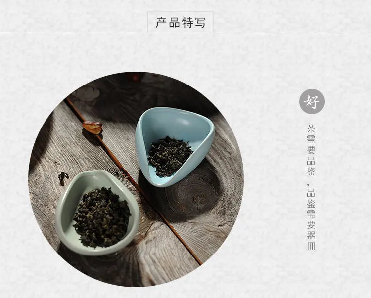 coffee and tea tools ceramic tea scoops ceramic accessories chinese kung fu tea set