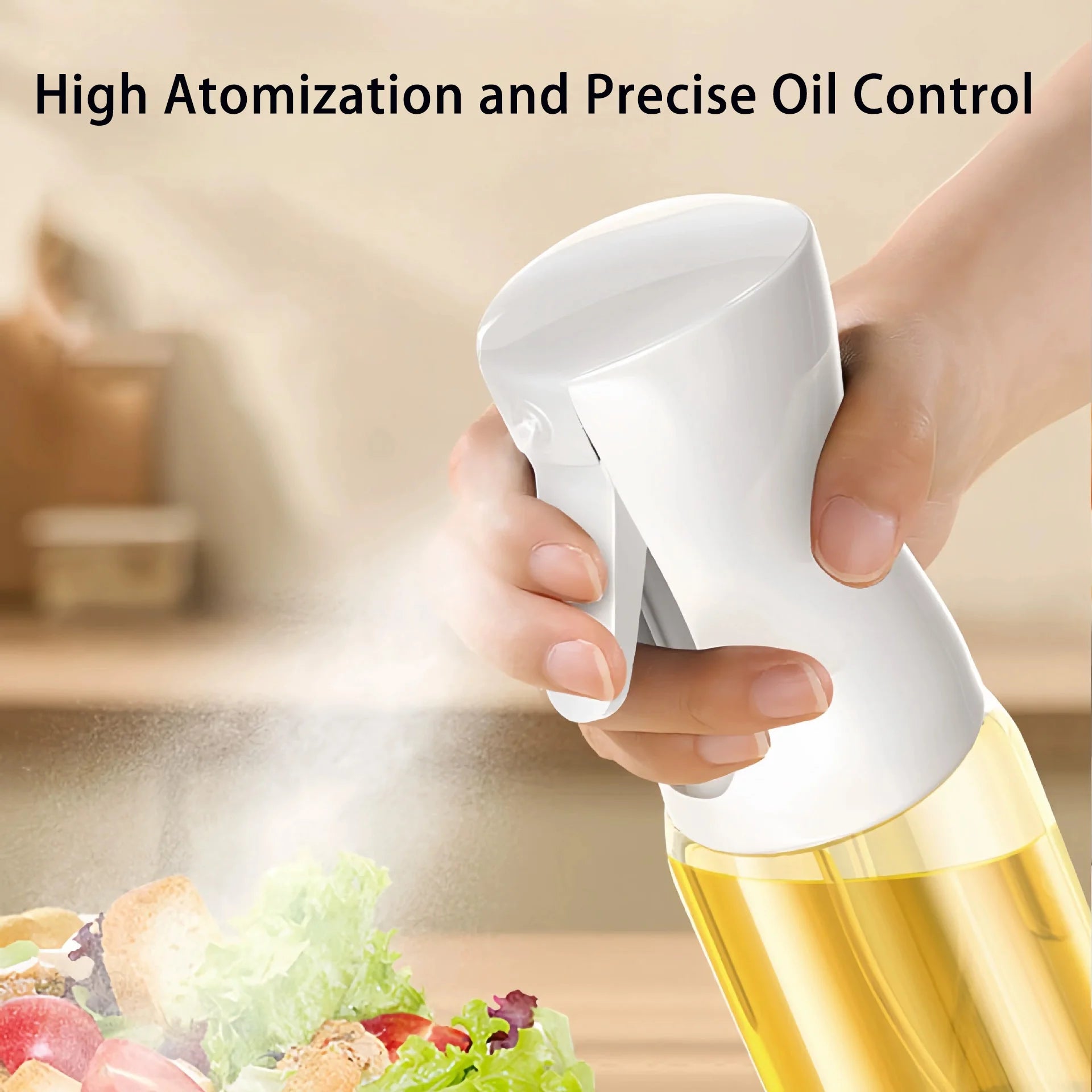 Kitchen Oil Sprayer,Black and White 200ml/300ml/  Oil Bottle Garden Plant Watering Can Spray Bottle Vinegar Bottle Dispenser