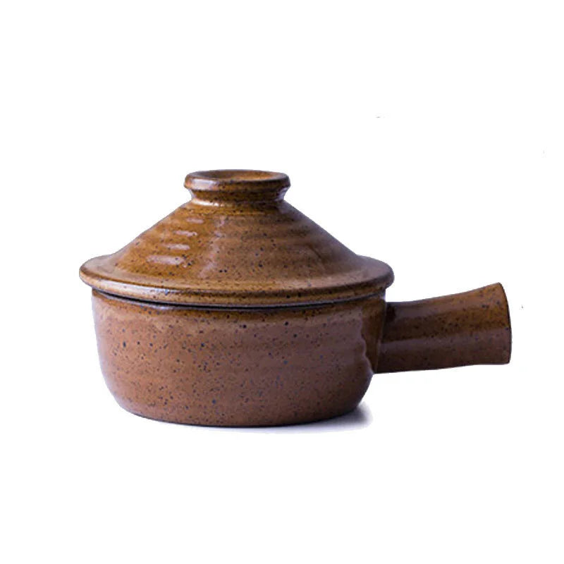 Casserole Hand Stew Bowl With Cover Coarse Pottery Soup Rice Porridge Clay Bowl