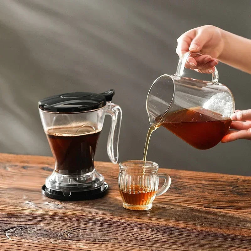 Large-capacity Coffee Filter Cup Tea Infuser Reusable Hand Brew Drip Coffee Tool Tea Tools with Lid Espresso Pot  Ice Drinkware