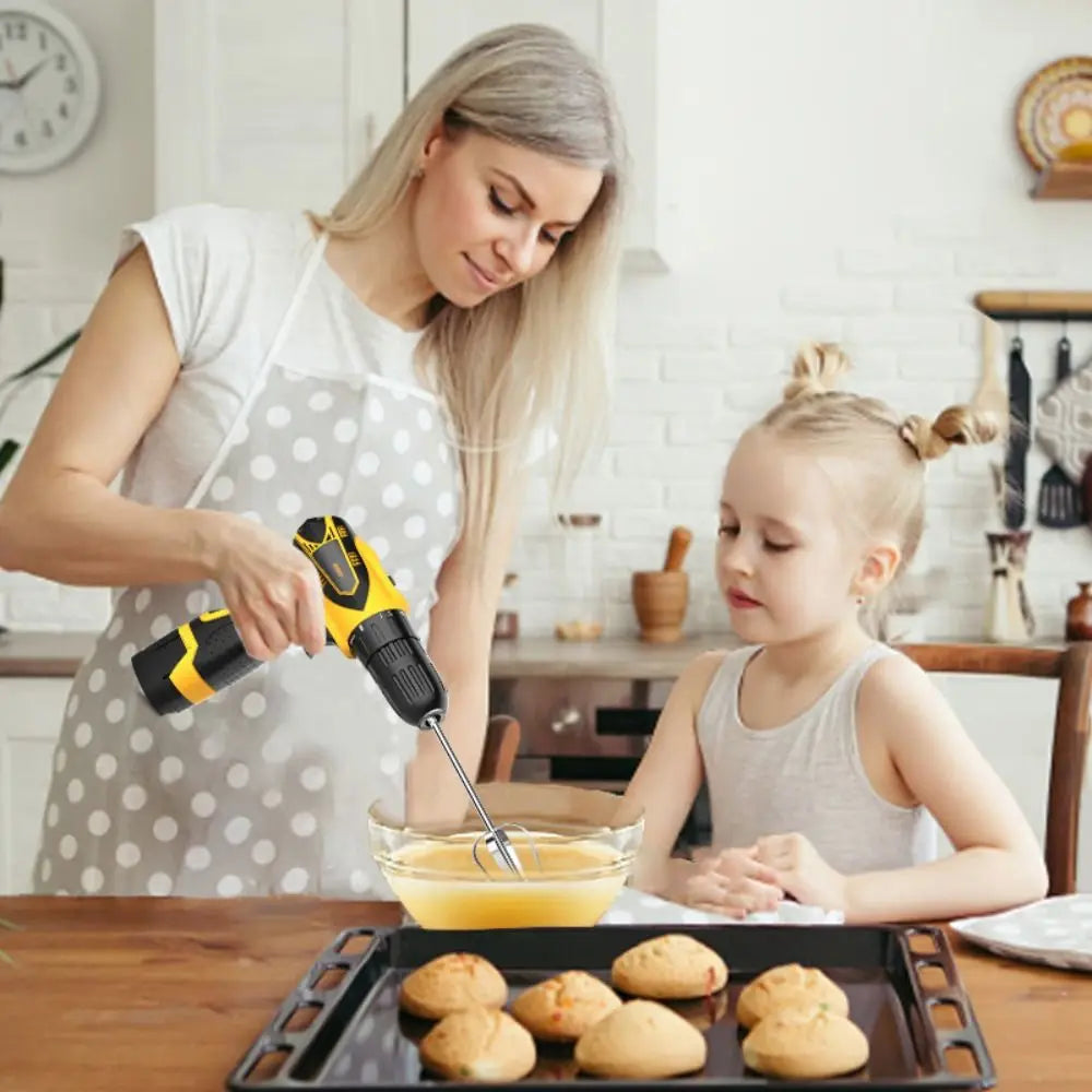 Stainless Steel Egg Beater Mixer For Egg Baking Tools Cream Butter Whisk Mixer Suitable For Electric Drill Kitchen Accessories