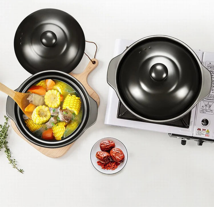 Chinese Cookware Stew Pots Ceramic Casserole Non Stick Soup Pot Food Stewpan Cooking Kitchen Kitchenware