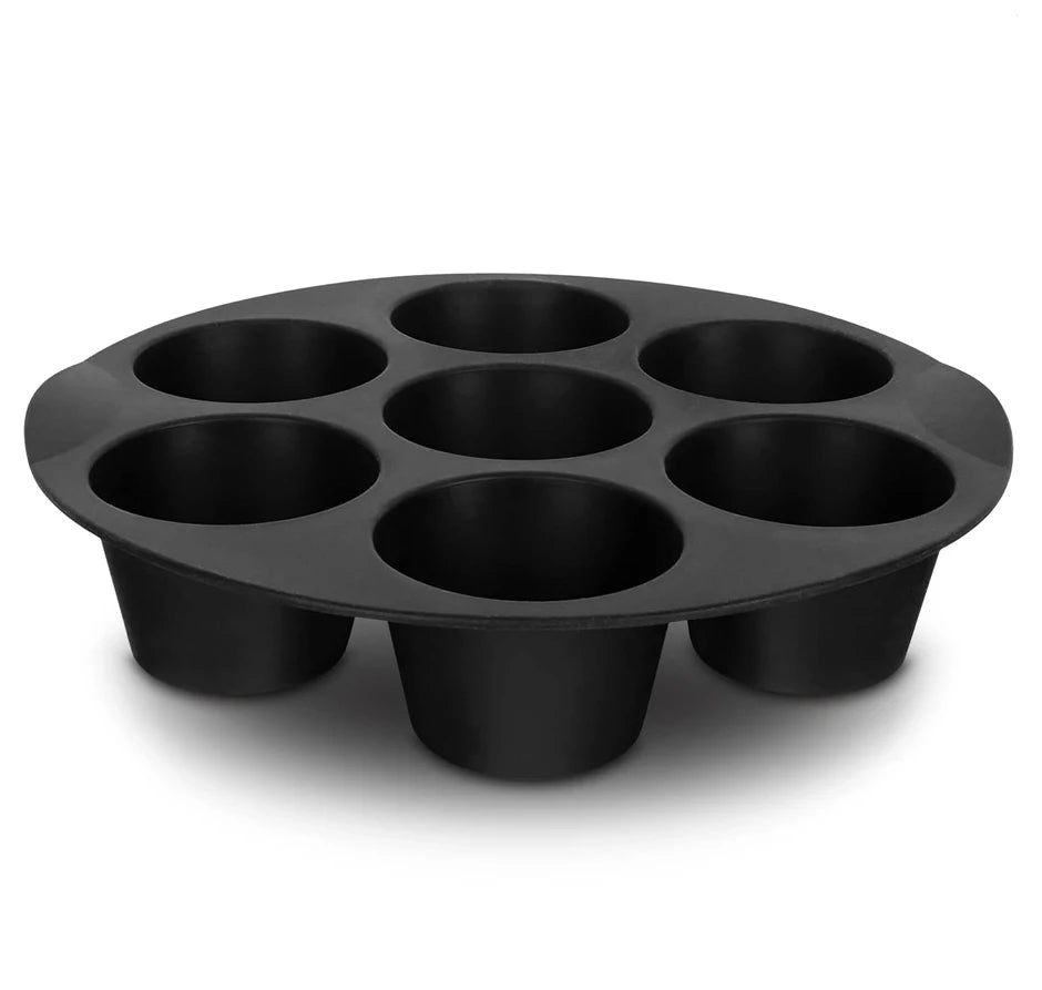 7 Cups Airfryer Silicone Muffin Pan Cupcake Mold for 3.5 to 5.8 L Air Fryer Accessories Non Stick Mini Cake Mould