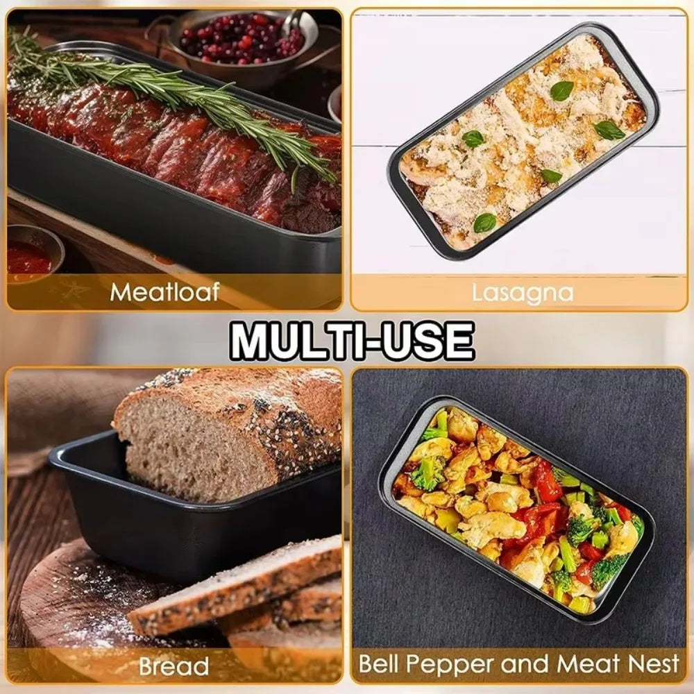 450G Loaf Pan Non-Stick Heat resistant Carbon Steel Toast Bread Mold for Homemade DIY Baking Bread Cake Brownies Mini Toast Box