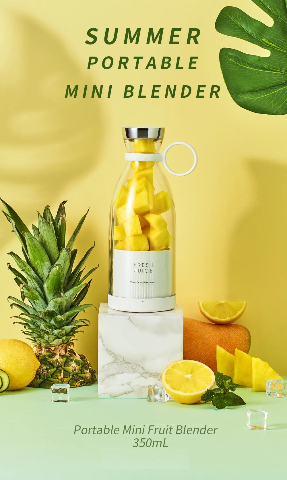 New Mini Portable Blender Electric Juicer Fruit Mixers Fruit Home Smoothies Mixer Multifunctional Juice Maker Machine Blender