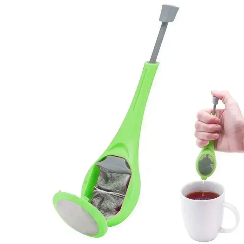 Tea Strainer Coffee Filter Manual Press Household Silicone Tea Filter Kitchen Tools Food Grade Tea Brewing Filtering Accessories