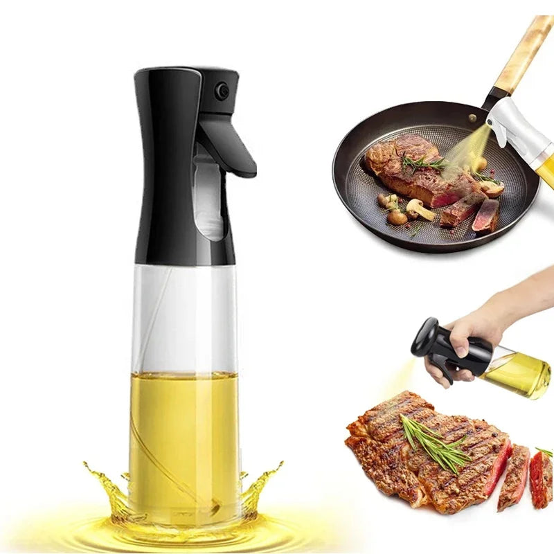 Kitchen Oil Spray Bottle Cooking Olive Oil Sprayer 200/300/500ML Pneumatic Spray Bottle Fitness Barbecue Spray Oil Dispenser